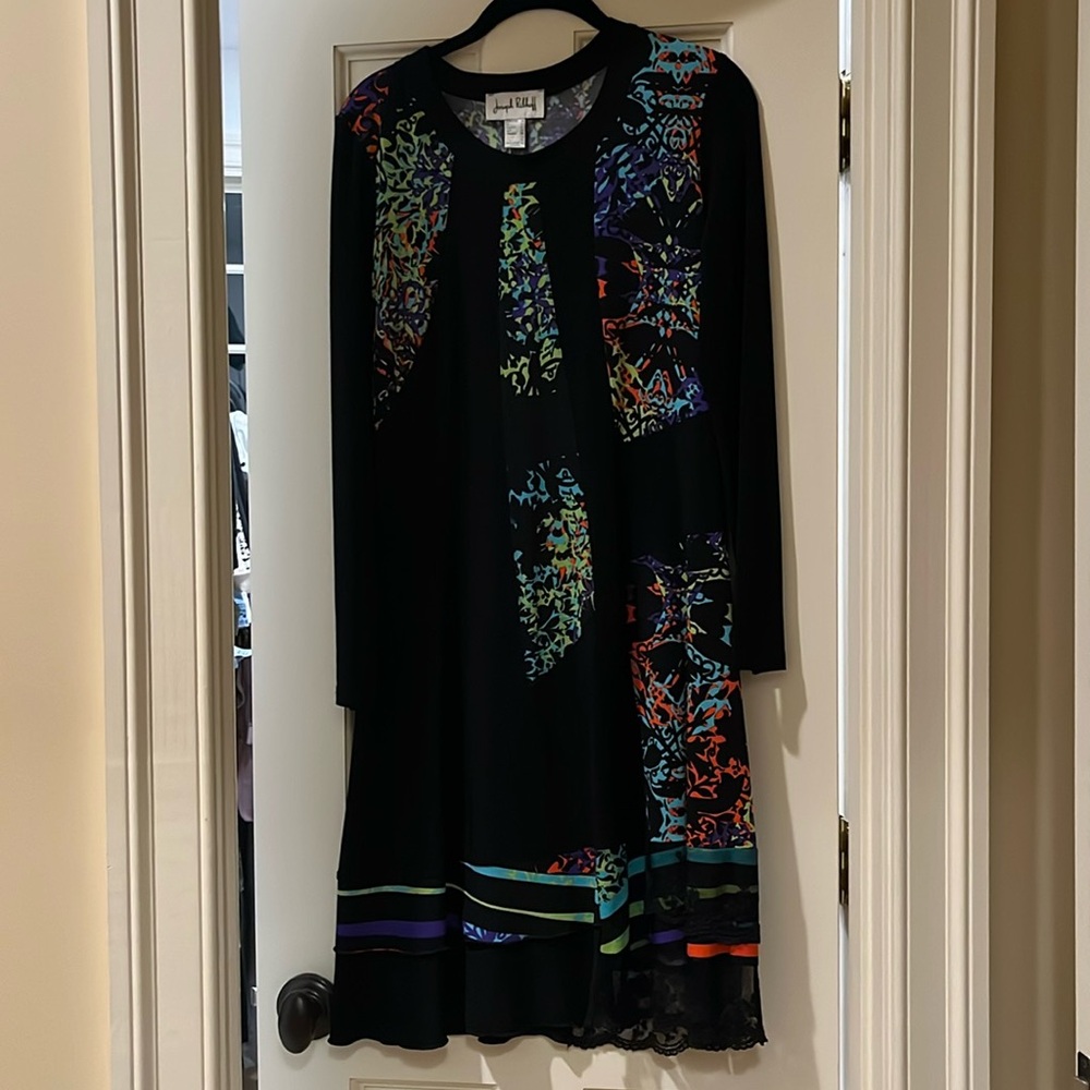 Joseph Ribkoff black long sleeve dress